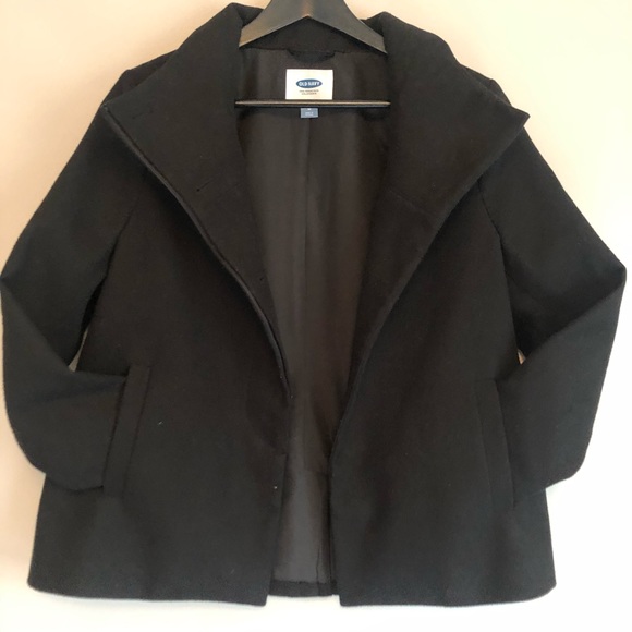 Old Navy Black Dress Coat - Picture 2 of 8